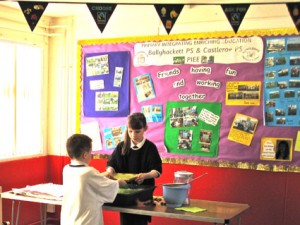 Kids making paper at art and craft classes in Castlerock Coleraine