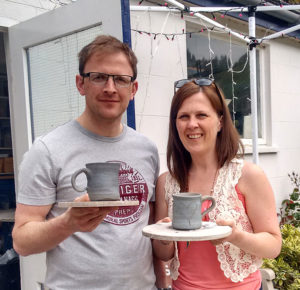 private pottery lessons for couples with Northern Ireland artist McCall Gilfillan