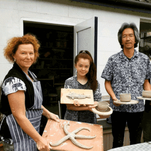 family pottery lesson in Northern Ireland